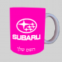 סובארו ספל תה \ קפה מעוצבת בעיצוב אישי עם השם שלך ב10 צבעים לבחירה