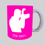 צלם - גברים ספל תה \ קפה מעוצבת בעיצוב אישי עם השם שלך ב10 צבעים לבחירה