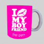לנשק את חבר שלי ספל תה \ קפה מעוצבת בעיצוב אישי עם השם שלך ב10 צבעים לבחירה