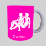 סימני גלגל המזלות - תאומים ספל תה \ קפה מעוצבת בעיצוב אישי עם השם שלך ב10 צבעים לבחירה