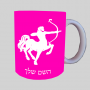סימני גלגל המזלות - מזל קשת ספל תה \ קפה מעוצבת בעיצוב אישי עם השם שלך ב10 צבעים לבחירה