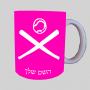 בייסבול ספל תה \ קפה מעוצבת בעיצוב אישי עם השם שלך ב10 צבעים לבחירה