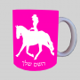 בוקרת - אישה ספל תה \ קפה מעוצבת בעיצוב אישי עם השם שלך ב10 צבעים לבחירה