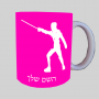 לוחם גידור ספל תה \ קפה מעוצבת בעיצוב אישי עם השם שלך ב10 צבעים לבחירה