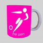 כדורגל אולימפי ספל תה \ קפה מעוצבת בעיצוב אישי עם השם שלך ב10 צבעים לבחירה