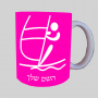 שיט אולימפי ספל תה \ קפה מעוצבת בעיצוב אישי עם השם שלך ב10 צבעים לבחירה