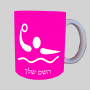 פולו מים אולימפיים ספל תה \ קפה מעוצבת בעיצוב אישי עם השם שלך ב10 צבעים לבחירה