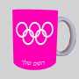 אוֹלִימְפִּי ספל תה \ קפה מעוצבת בעיצוב אישי עם השם שלך ב10 צבעים לבחירה