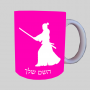 סמוראי ספל תה \ קפה מעוצבת בעיצוב אישי עם השם שלך ב10 צבעים לבחירה