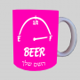 מיכל בירה ספל תה \ קפה מעוצבת בעיצוב אישי עם השם שלך ב10 צבעים לבחירה