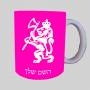 אַריֵה ספל תה \ קפה מעוצבת בעיצוב אישי עם השם שלך ב10 צבעים לבחירה