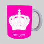 כתר מלכותי ספל תה \ קפה מעוצבת בעיצוב אישי עם השם שלך ב10 צבעים לבחירה
