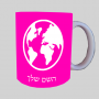 עוֹלָם ספל תה \ קפה מעוצבת בעיצוב אישי עם השם שלך ב10 צבעים לבחירה