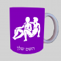 סימני גלגל המזלות - תאומים ספל תה \ קפה מעוצבת בעיצוב אישי עם השם שלך ב10 צבעים לבחירה