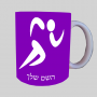 רוננרי אולימפי ספל תה \ קפה מעוצבת בעיצוב אישי עם השם שלך ב10 צבעים לבחירה