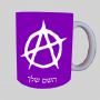 אֲנַרכִיָה ספל תה \ קפה מעוצבת בעיצוב אישי עם השם שלך ב10 צבעים לבחירה