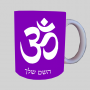 סמל OM ספל תה \ קפה מעוצבת בעיצוב אישי עם השם שלך ב10 צבעים לבחירה