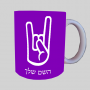יד סלע ספל תה \ קפה מעוצבת בעיצוב אישי עם השם שלך ב10 צבעים לבחירה
