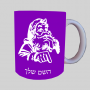סנטה קלאוס ספל תה \ קפה מעוצבת בעיצוב אישי עם השם שלך ב10 צבעים לבחירה