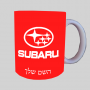 סובארו ספל תה \ קפה מעוצבת בעיצוב אישי עם השם שלך ב10 צבעים לבחירה