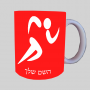 רוננרי אולימפי ספל תה \ קפה מעוצבת בעיצוב אישי עם השם שלך ב10 צבעים לבחירה