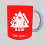 טריאתלון ספל תה \ קפה מעוצבת בעיצוב אישי עם השם שלך ב10 צבעים לבחירה