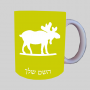 דִישׁוֹן ספל תה \ קפה מעוצבת בעיצוב אישי עם השם שלך ב10 צבעים לבחירה