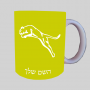 פּוּמָה ספל תה \ קפה מעוצבת בעיצוב אישי עם השם שלך ב10 צבעים לבחירה