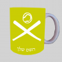 בייסבול ספל תה \ קפה מעוצבת בעיצוב אישי עם השם שלך ב10 צבעים לבחירה
