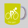 אופניים אולימפיים ספל תה \ קפה מעוצבת בעיצוב אישי עם השם שלך ב10 צבעים לבחירה