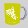אופנוע שלג ספל תה \ קפה מעוצבת בעיצוב אישי עם השם שלך ב10 צבעים לבחירה