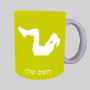 עוברת אישה ספל תה \ קפה מעוצבת בעיצוב אישי עם השם שלך ב10 צבעים לבחירה