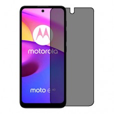 Motorola Moto E40 מגן מסך הידרוג'ל פרטיות (סיליקון) יחידה אחת סקרין מובייל