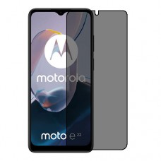 Motorola Moto E22i מגן מסך הידרוג'ל פרטיות (סיליקון) יחידה אחת סקרין מובייל