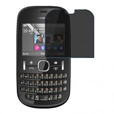 Nokia Asha 200 מגן מסך הידרוג'ל פרטיות (סיליקון) יחידה אחת סקרין מובייל