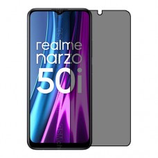 Realme Narzo 50i מגן מסך נאנו זכוכית 9H פרטיות יחידה אחת סקרין מובייל