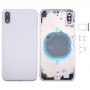חזרה שיכון כיסוי עם SIM Card מגש ו מפתחות Side עבור iPhone X (כסף)