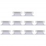 10 PCS מחבר טעינה נמל לאייפון X (גריי)