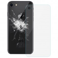 זכוכית סוללת כריכה אחורית עבור 8 iPhone (שקופה)