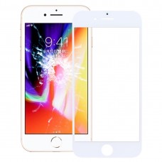 מסך קדמי עדשת זכוכית חיצונית עבור 8 iPhone (לבנה)