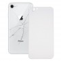 זכוכית סוללת כריכה אחורית עבור 8 iPhone (כסף)