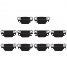10 PCS מחבר טעינה נמל עבור iPhone 8 פלוס - 8 (שחור)