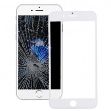 2 ב 1 עבור 7 iPhone (עדשת זכוכית חיצונית מסך המקורי הקדמי + מסגרת מקורית) (לבן)