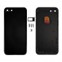 6 ב 1 עבור 7 iPhone (לחצן Power Control Back Cover + כרטיס מגש + כרך מפתח + + מתג השתקה כניסה ויברטור מפתח +) כיסוי והשיכון העצרת מלאה (Jet שחור)
