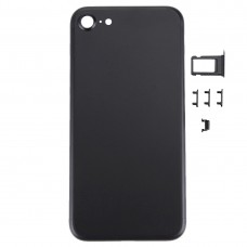 5 ב 1 עבור 7 iPhone (כריכה אחורית + כרטיס מגש + Volume Control מפתח + כפתור הפעלה + השתק Switch ויברטור מפתח) כיסוי והשיכון העצרת מלאה (שחור)