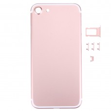 5 ב 1 עבור 7 iPhone (כריכה אחורית + כרטיס מגש + Volume Control מפתח + כפתור הפעלה + מתג השתקה ויברטור מפתח) כיסוי והשיכון העצרת מלאה (Rose Gold)