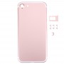 5 ב 1 עבור 7 iPhone (כריכה אחורית + כרטיס מגש + Volume Control מפתח + כפתור הפעלה + מתג השתקה ויברטור מפתח) כיסוי והשיכון העצרת מלאה (Rose Gold)