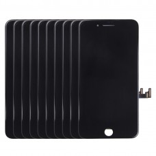 מסך 10 PCS LCD ו Digitizer מלא עצרת עבור 7 iPhone (שחור)