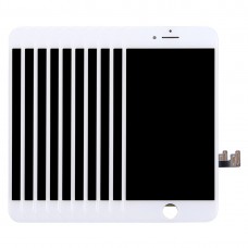מסך 10 PCS LCD ו Digitizer מלא עצרת עבור 7 iPhone (לבן)