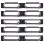 10 PCS עבור iPhone 7 טעינה נמל שמירה בסוגריים (כסף)